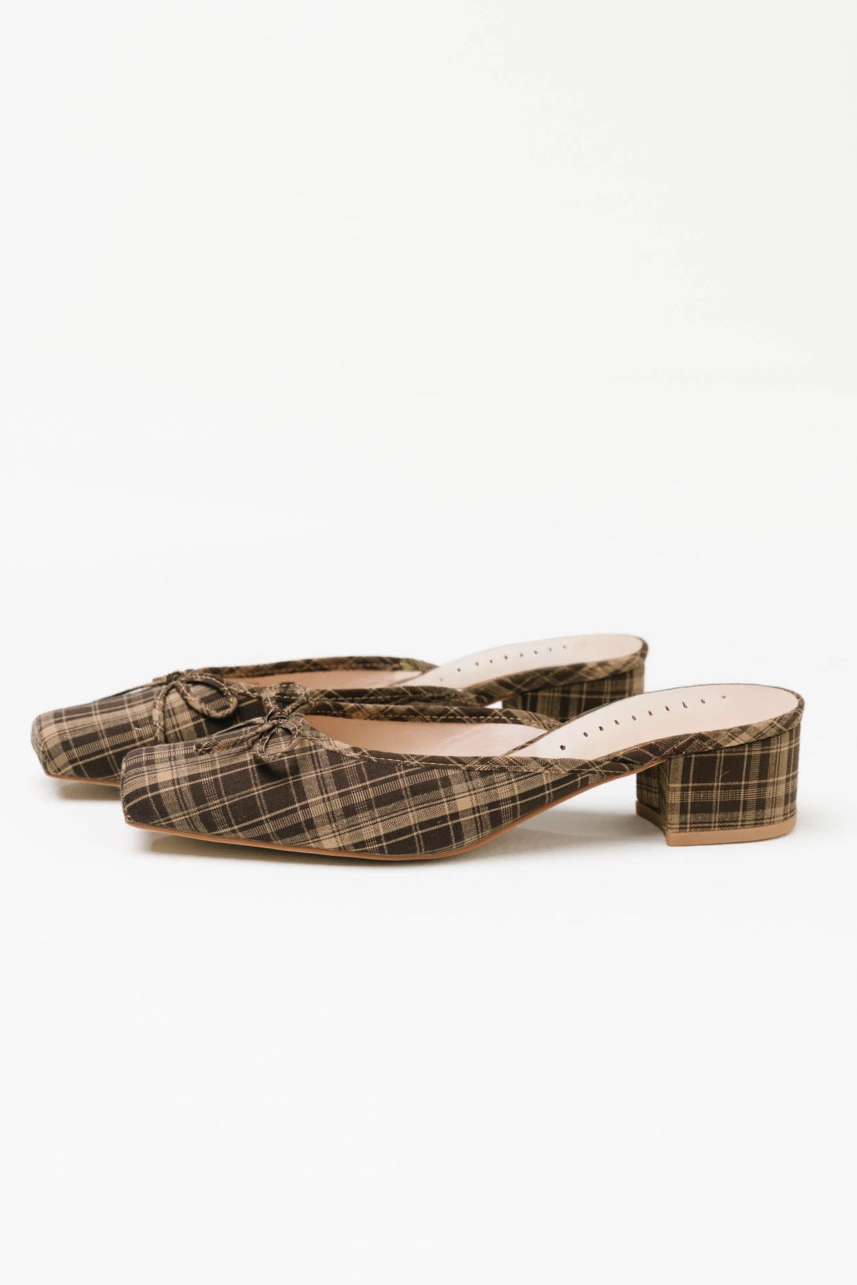 Geneva Plaid Mule