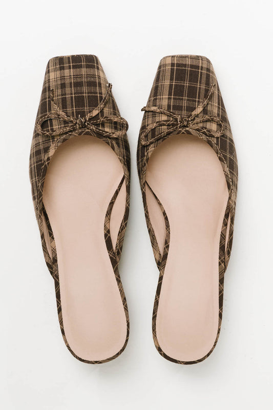 Geneva Plaid Mule