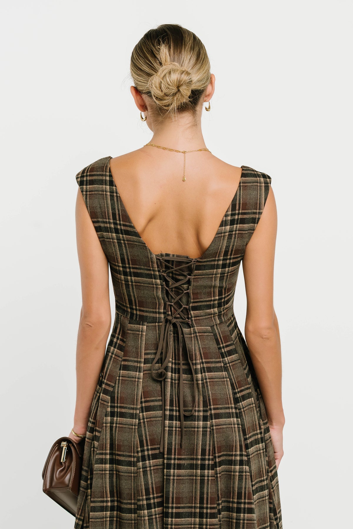 Georgia Plaid Maxi Dress