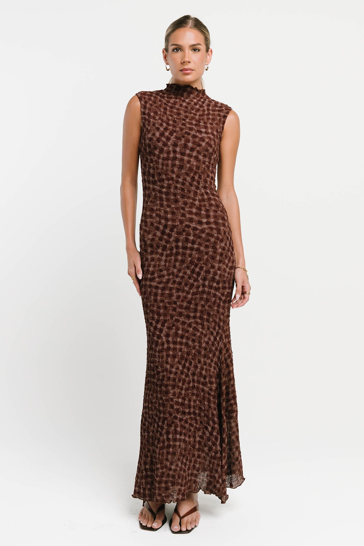 Ariel Textured Maxi Dress