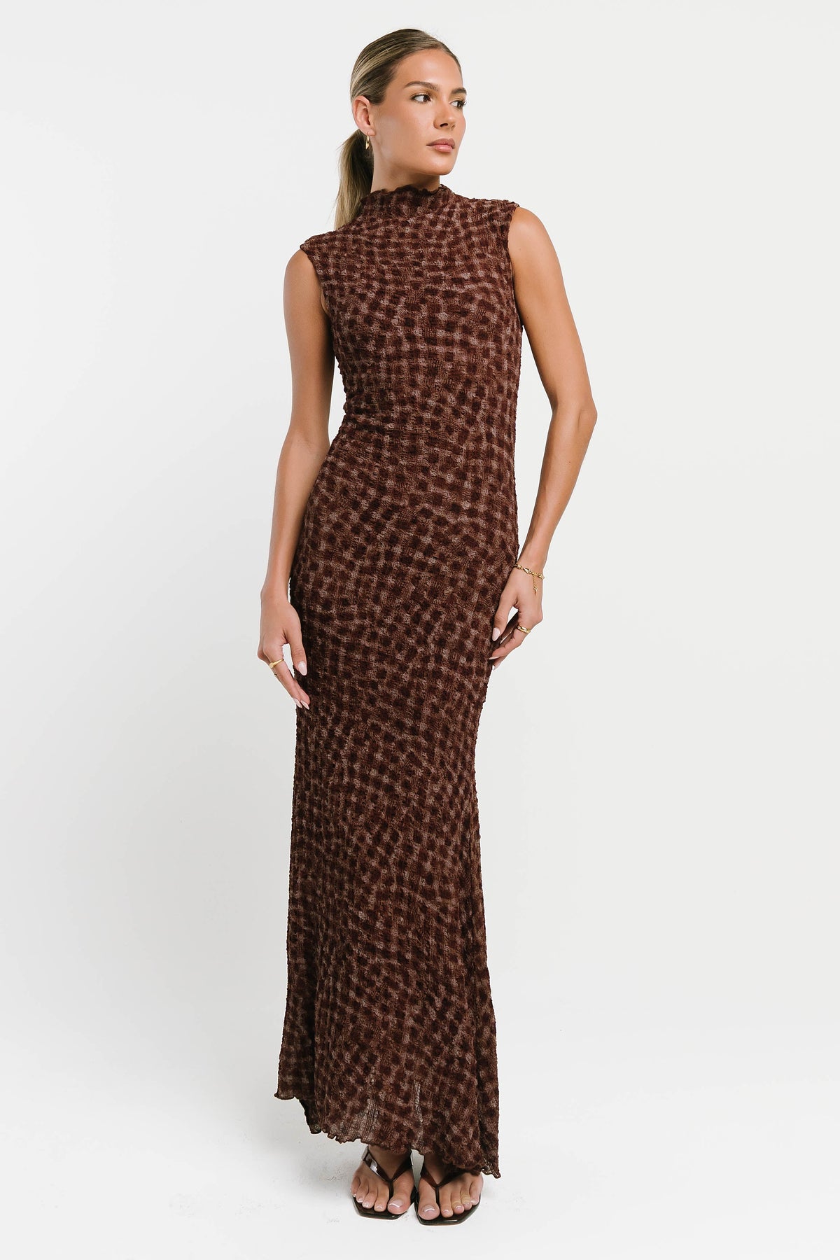 Ariel Textured Maxi Dress