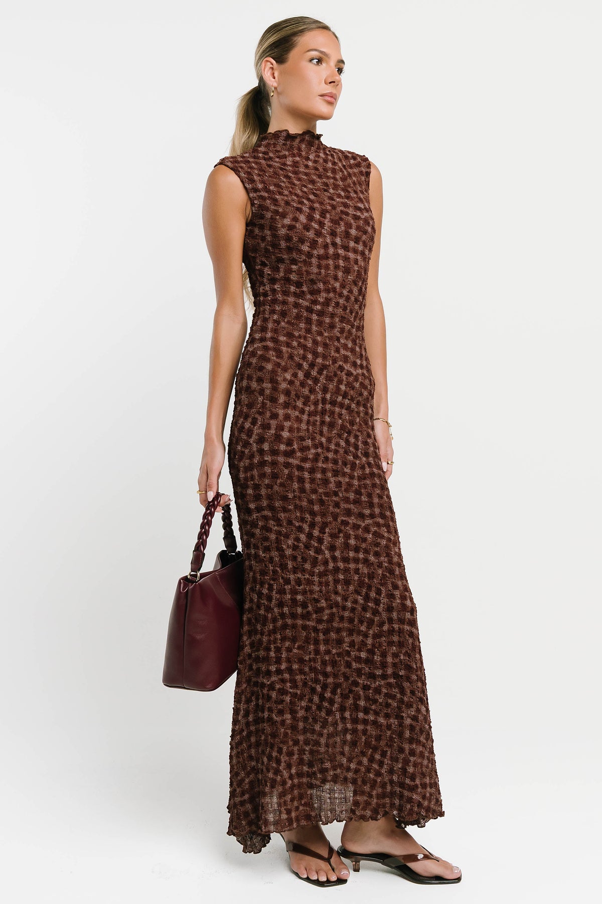 Ariel Textured Maxi Dress