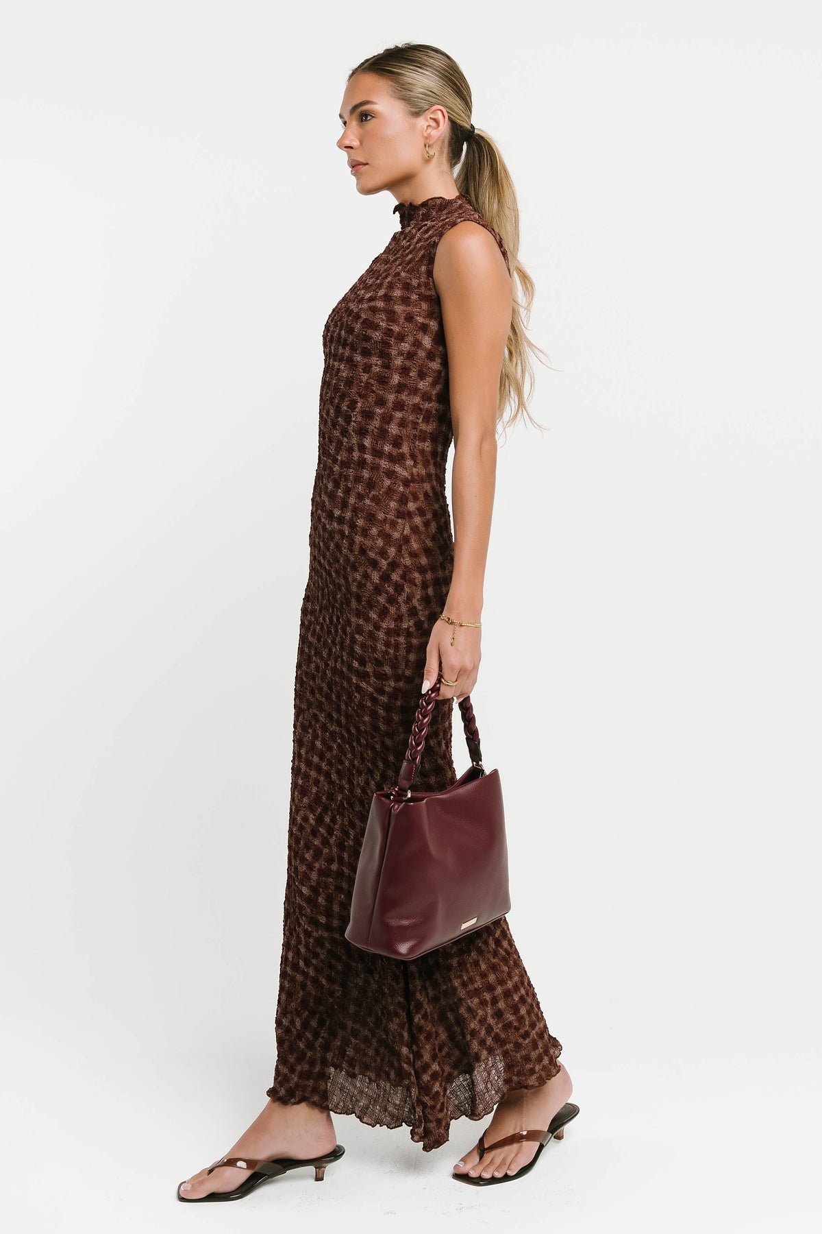 Ariel Textured Maxi Dress