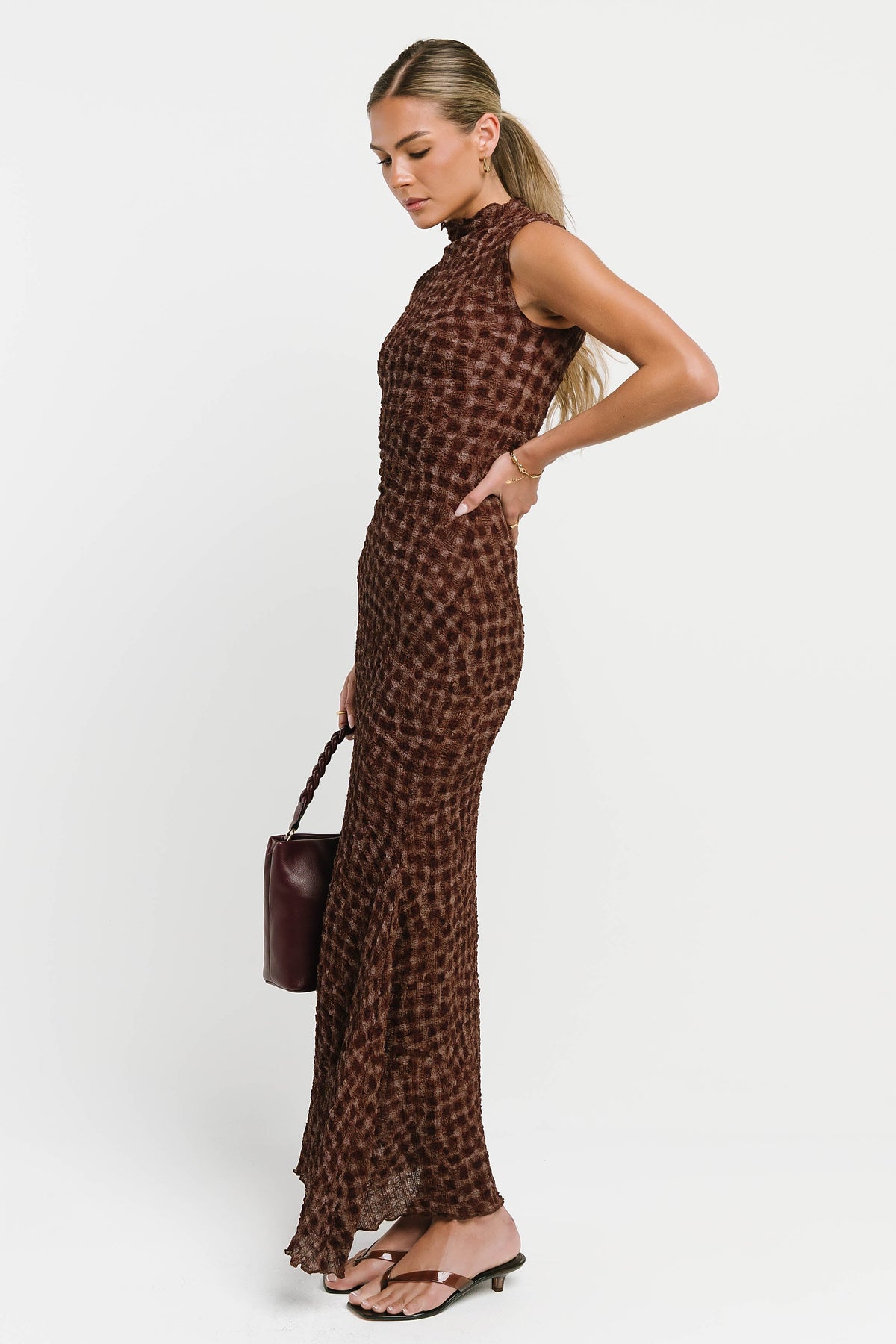 Ariel Textured Maxi Dress