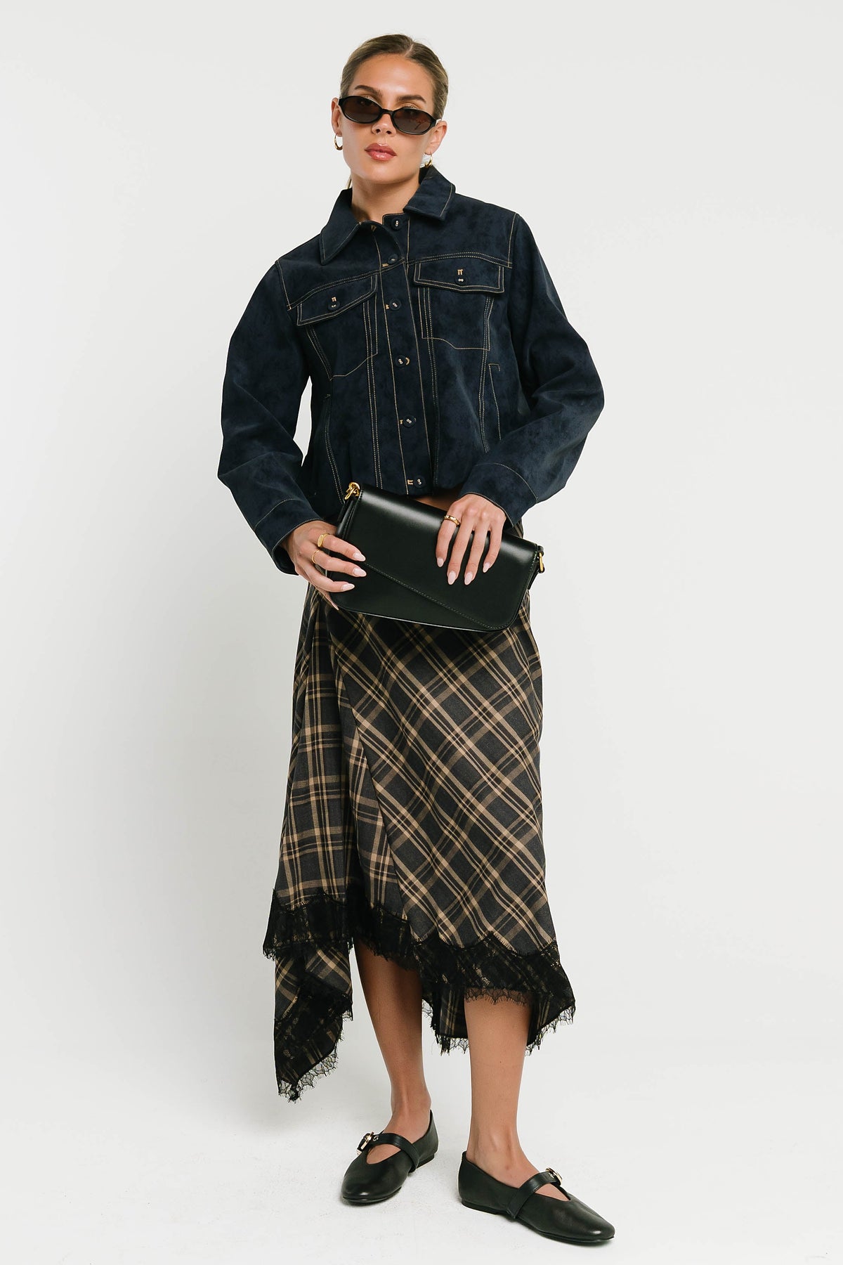 Mercer Contrast Suede Jacket