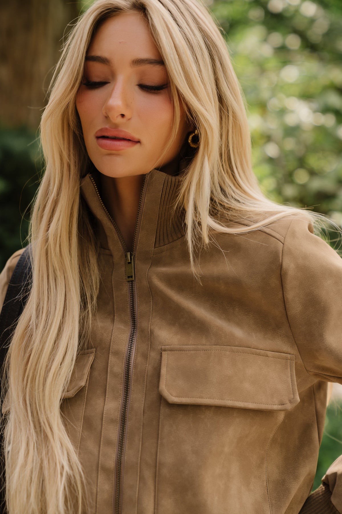 PREORDER - Wrenley Suede Bomber Jacket