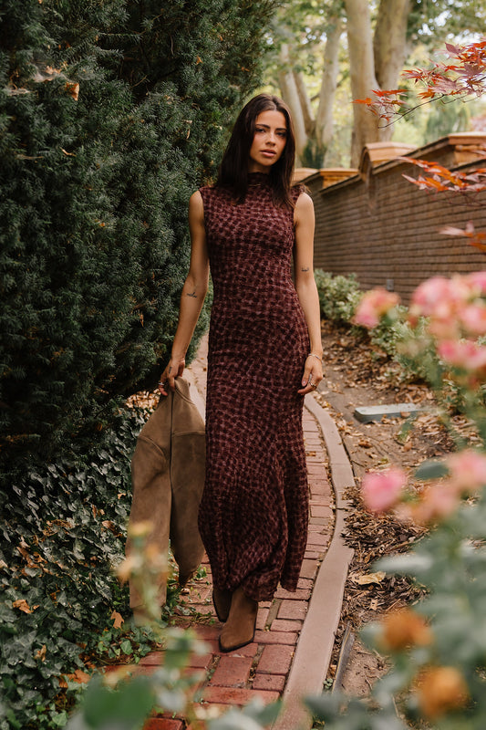 Ariel Textured Maxi Dress