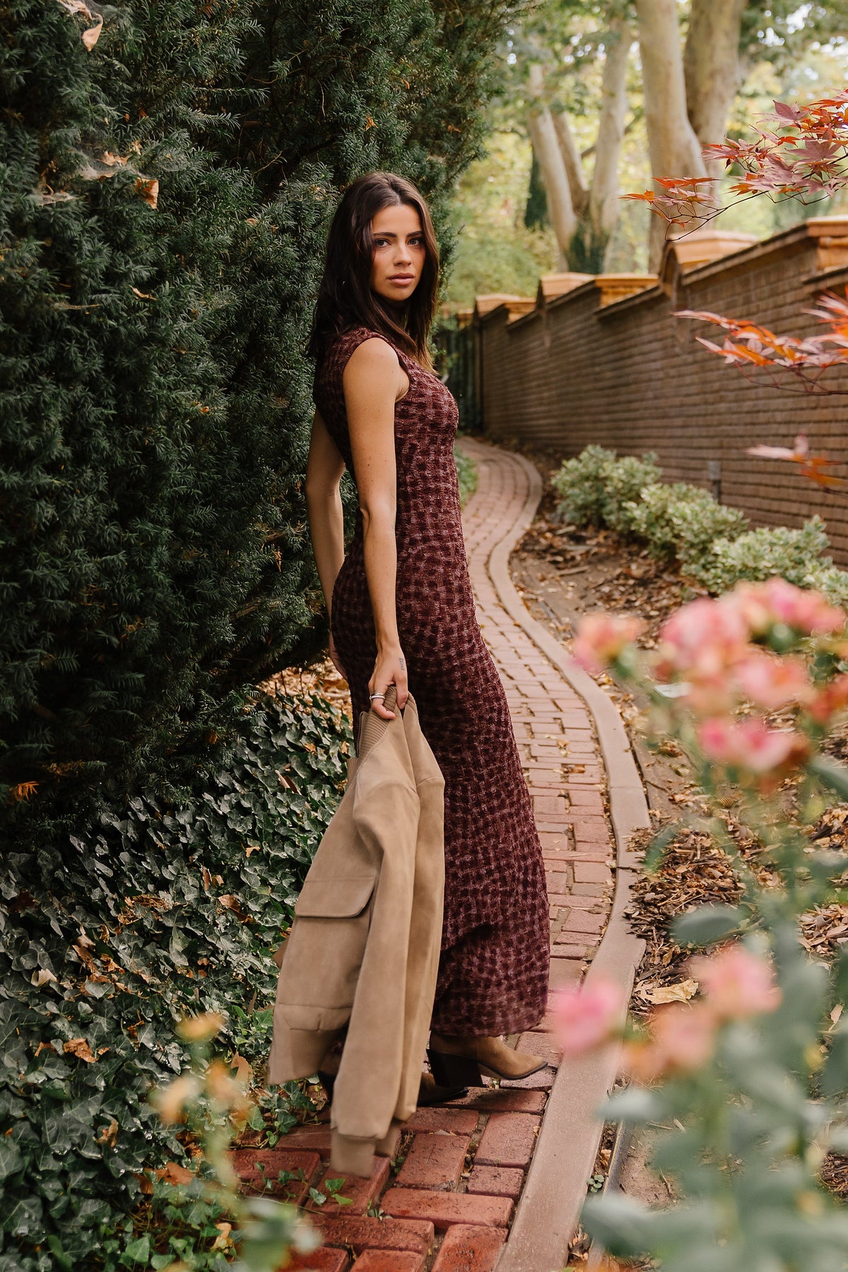 Ariel Textured Maxi Dress