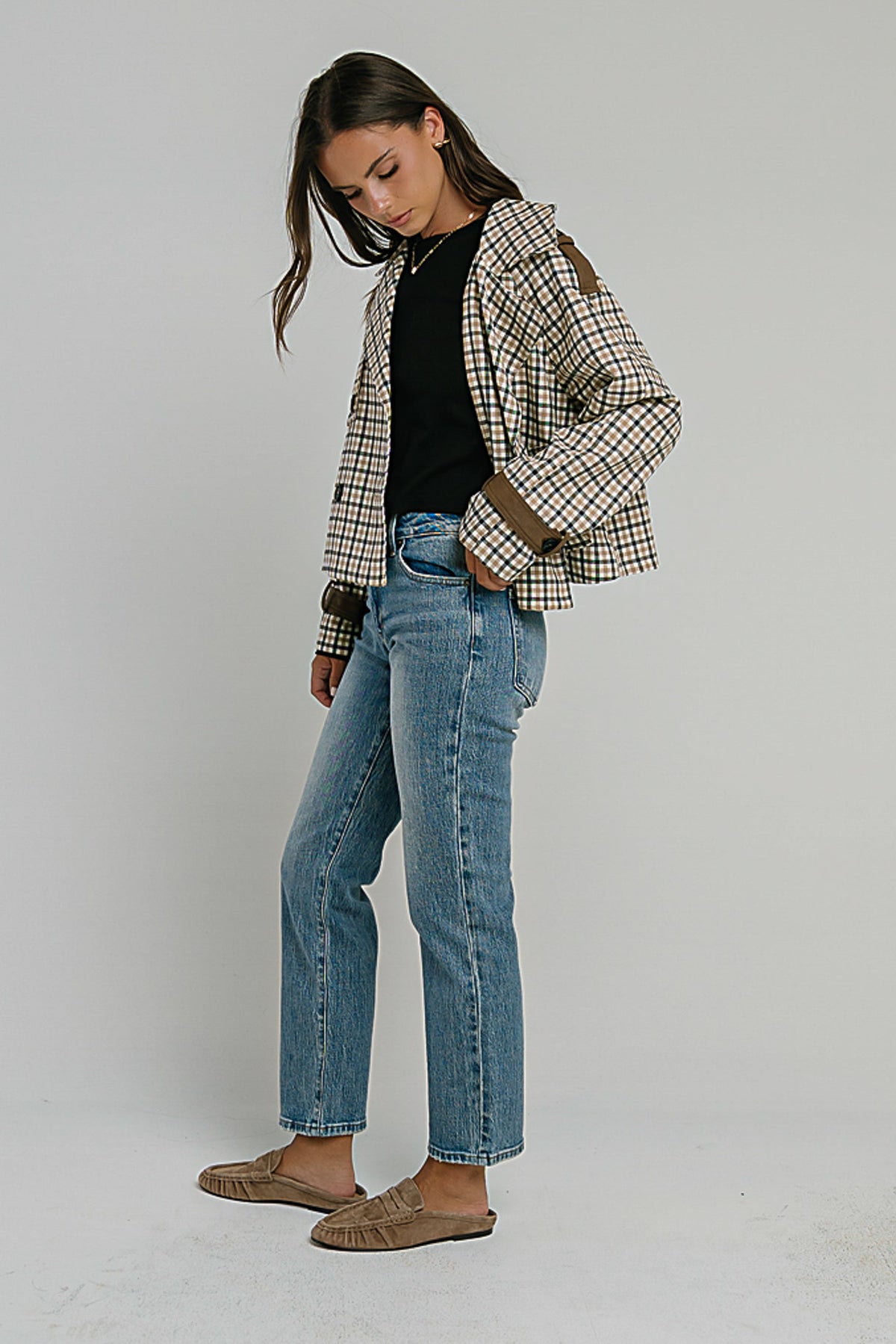 Reya Straight Leg Jeans in Medium Wash