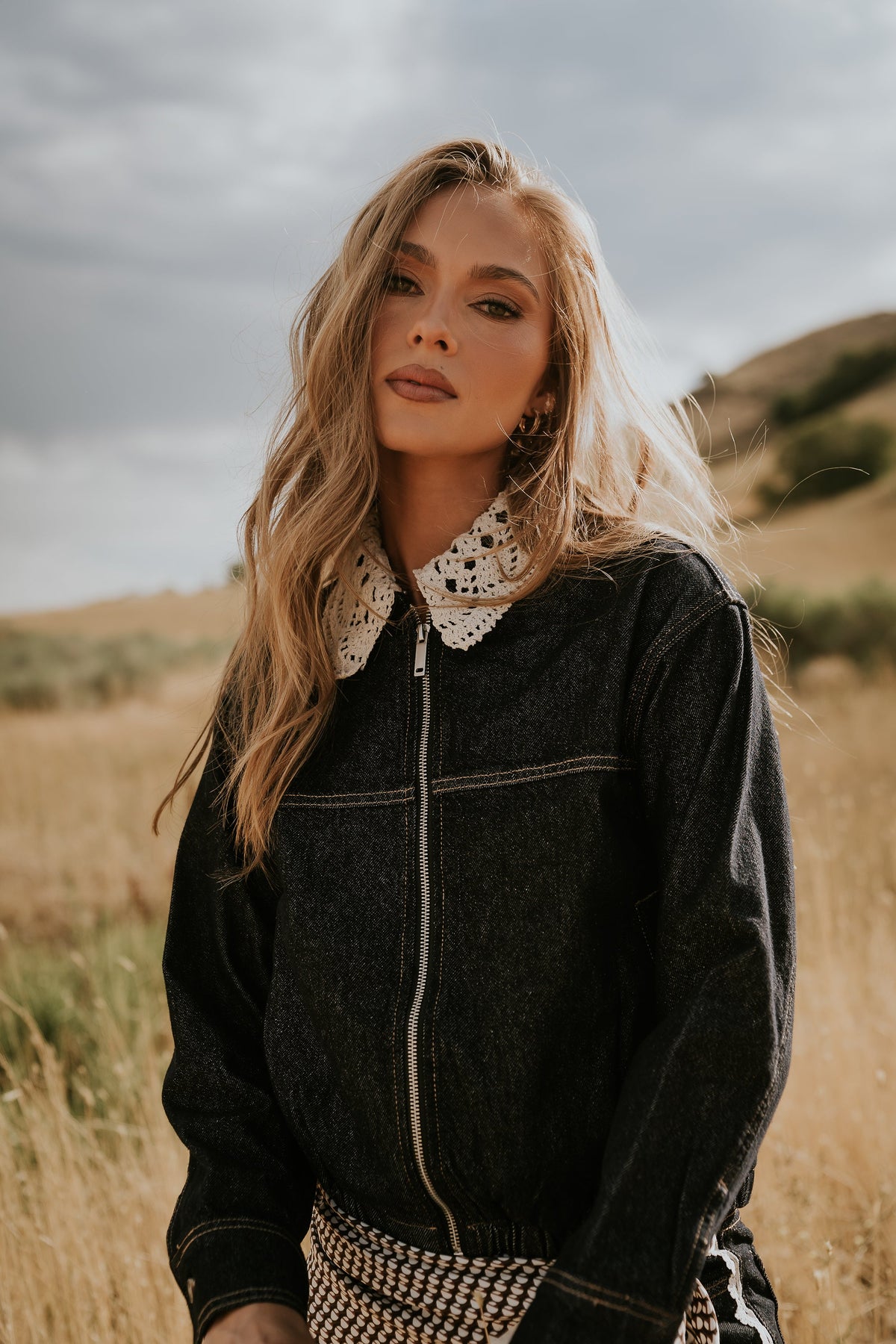 Lucca Collared Denim Jacket