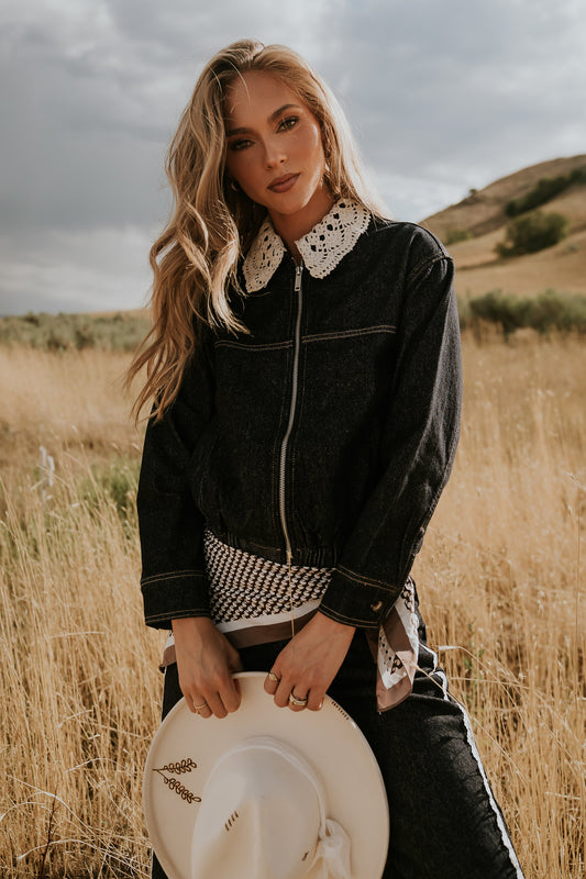 Lucca Collared Denim Jacket