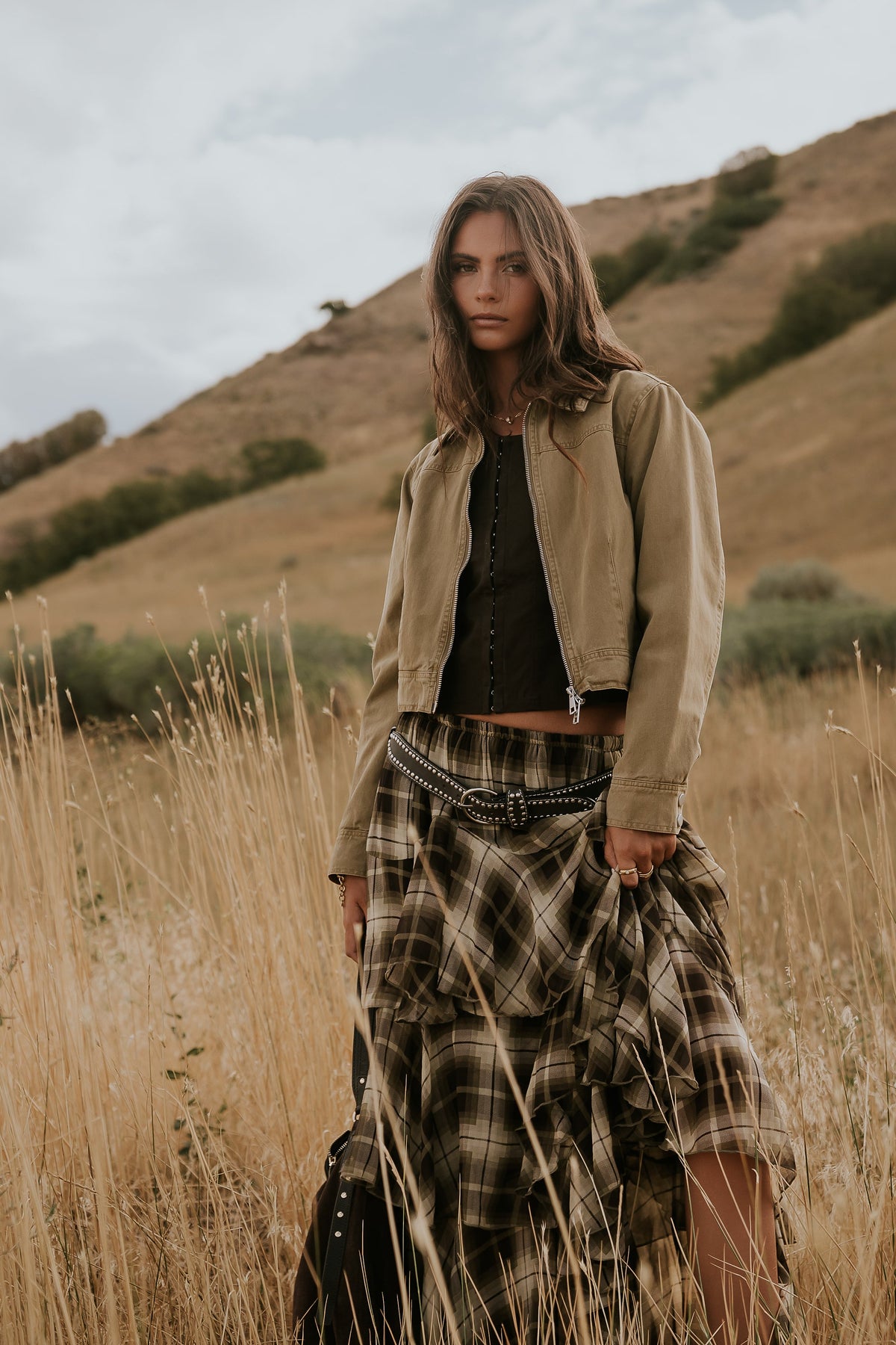Ryder Washed Denim Cropped Jacket