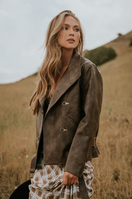 Danika Vegan Leather Jacket