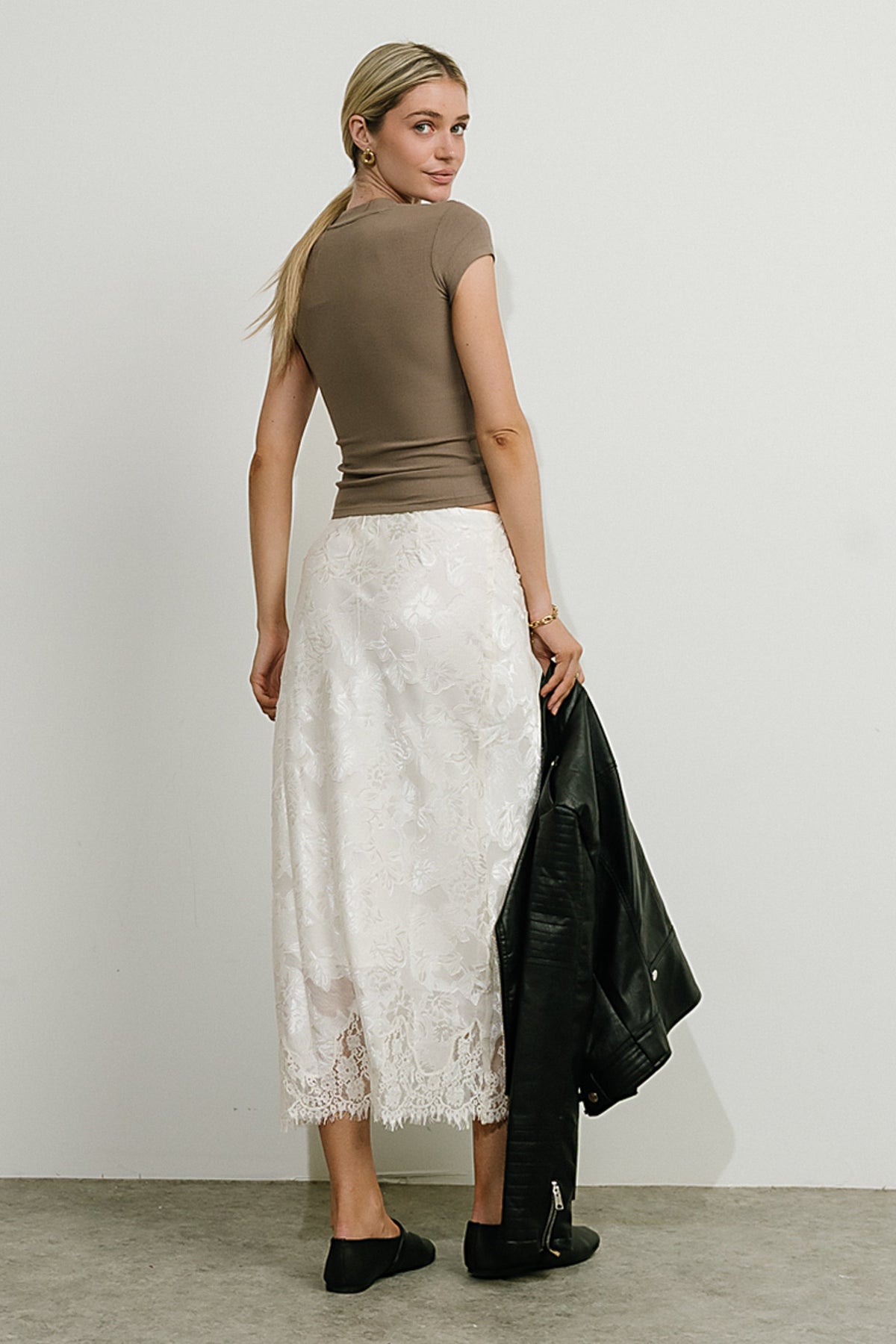 Asher Ribbed Top in Taupe