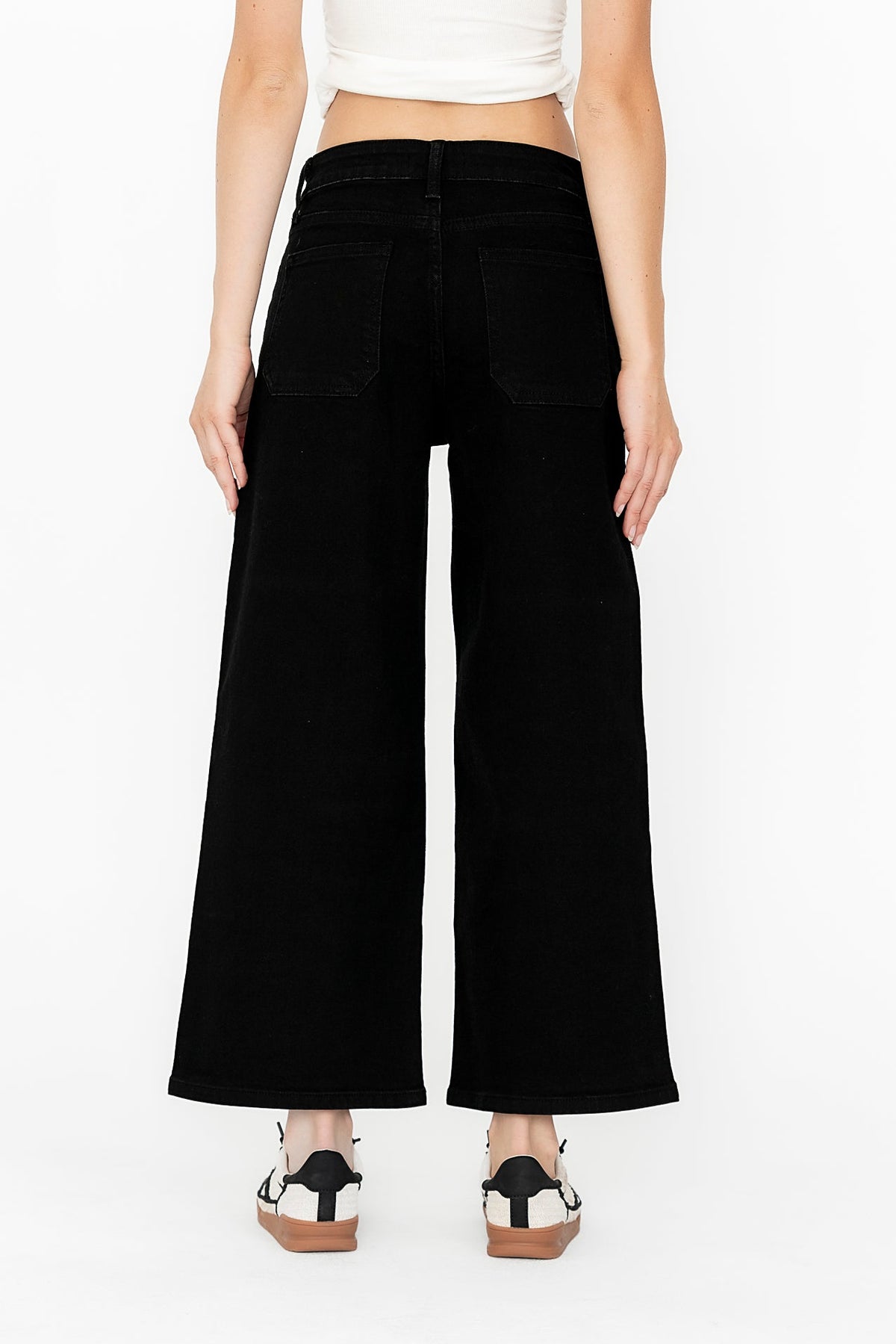 Mylah Wide Leg Jeans in Black - FINAL SALE