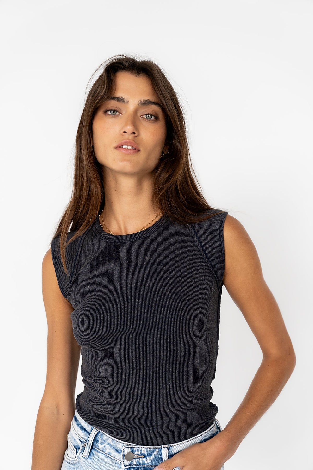 Huxley Tank in Navy - FINAL SALE