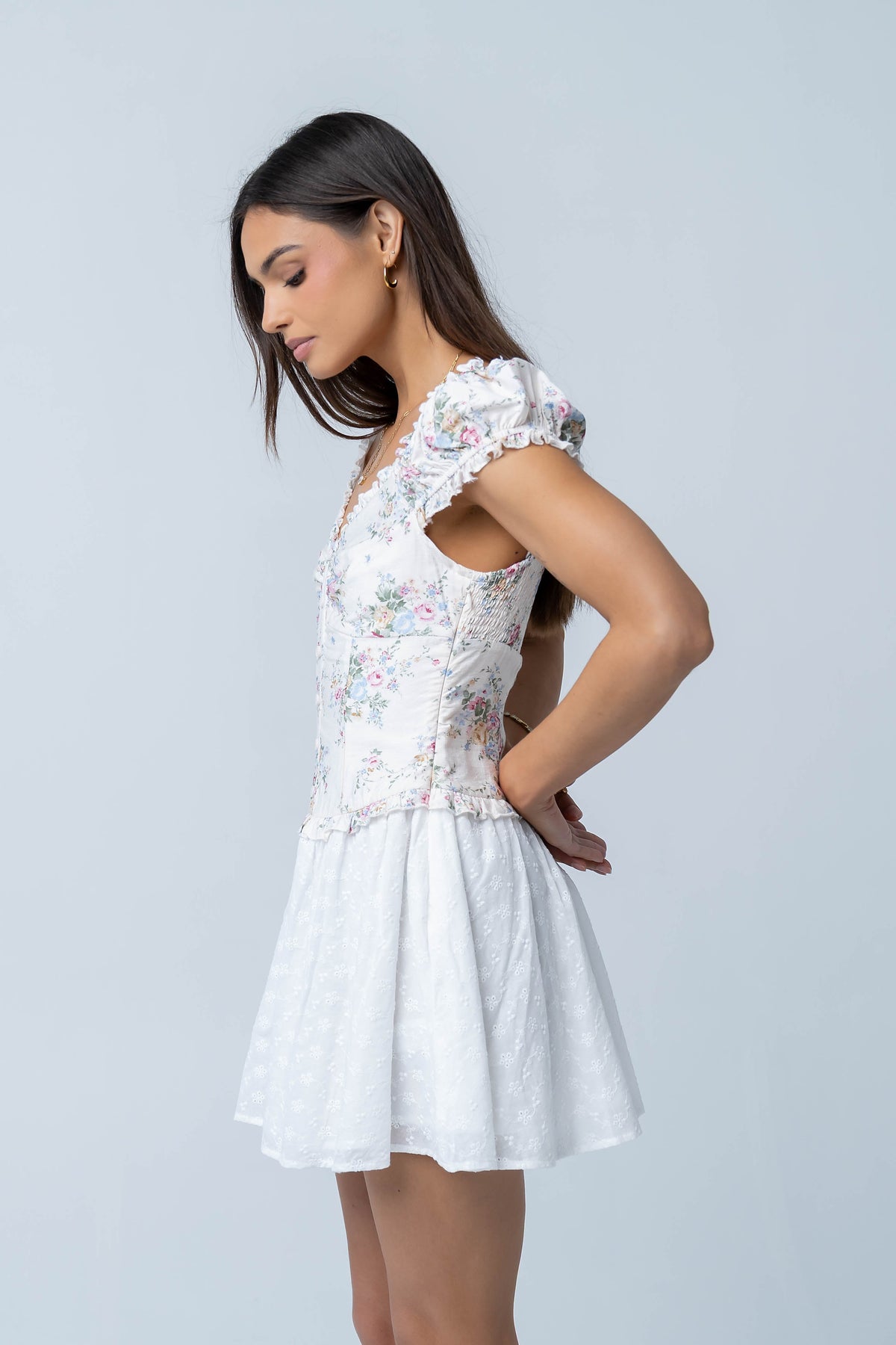 Maria Floral Mini Dress - FINAL SALE