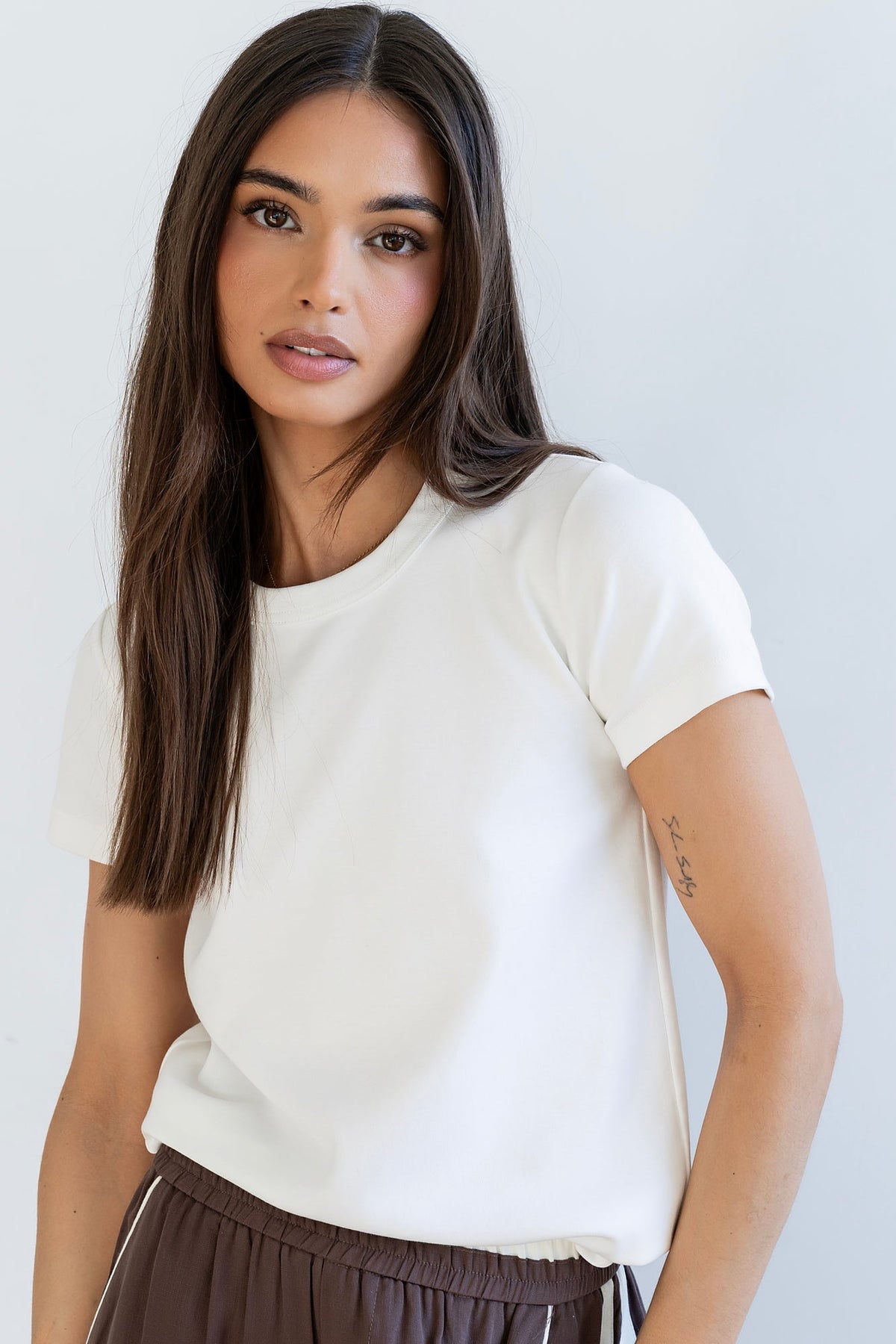 Mckenna T-Shirt in White - FINAL SALE