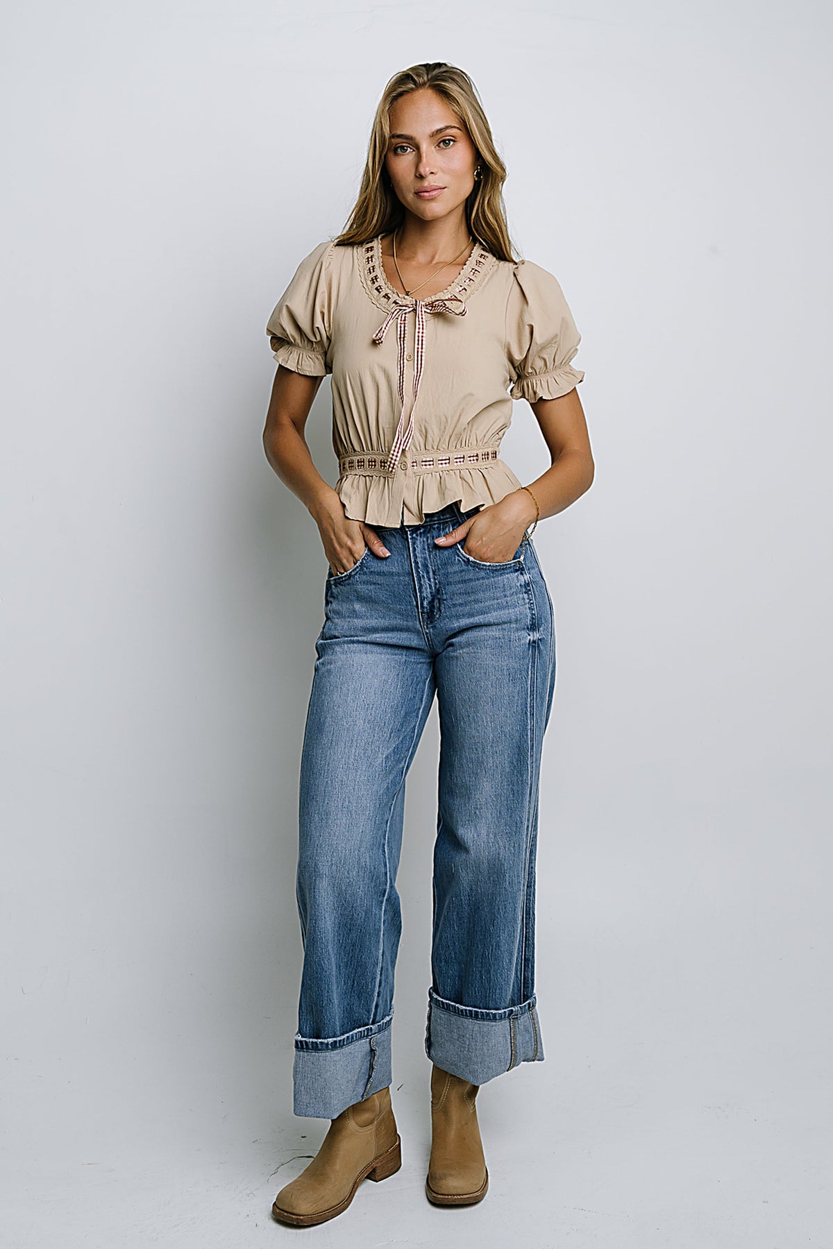 Rowan Ribbon Trim Blouse - FINAL SALE